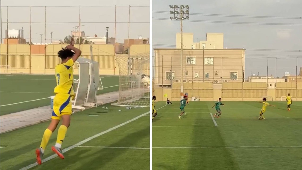 Cristiano Júnior sigue los pasos de su padre en Al-Nassr: gol y celebración familiar