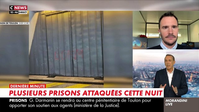 Plusieurs prisons françaises ont été visées par des incendies et des tirs dans la nuit : A Nanterre, Marseille, Toulon... - Le ministre de la Justice, Gérald Darmanin, se rend à Toulon mis à jour