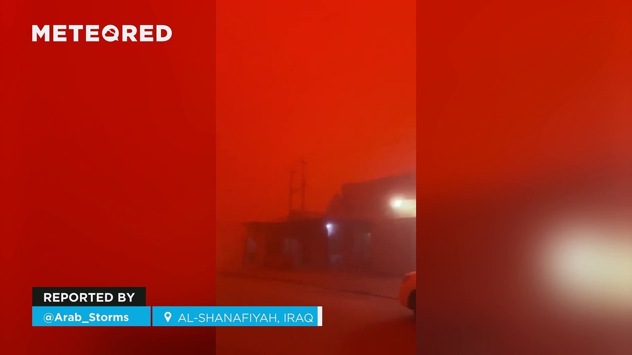 A massive sandstorm leaves apocalyptic images in southern Iraq! Thousands of people have been treated for respiratory problems.