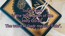 Surah Al Qadr / Quran Chapter No 97 / AllahKaTohfaQuran