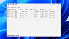 How do I delete a print job that is stuck in the queue on Windows 11 / 1 0 / 8 / 7