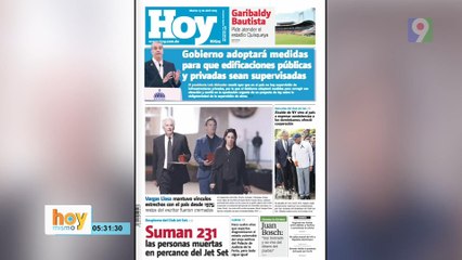 Titulares prensa dominicana martes 15 de abril  2025 | Hoy Mismo