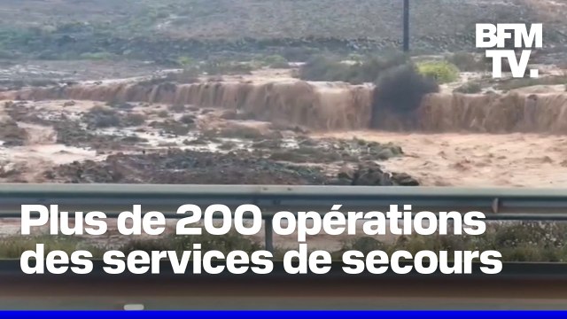 Pluies diluviennes, état d'urgence...Les images des inondations à Lanzarote, aux Canaries