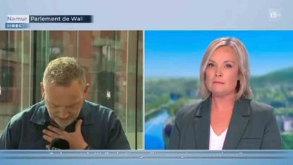 Un journaliste de la RTBF fait un malaise en plein direct