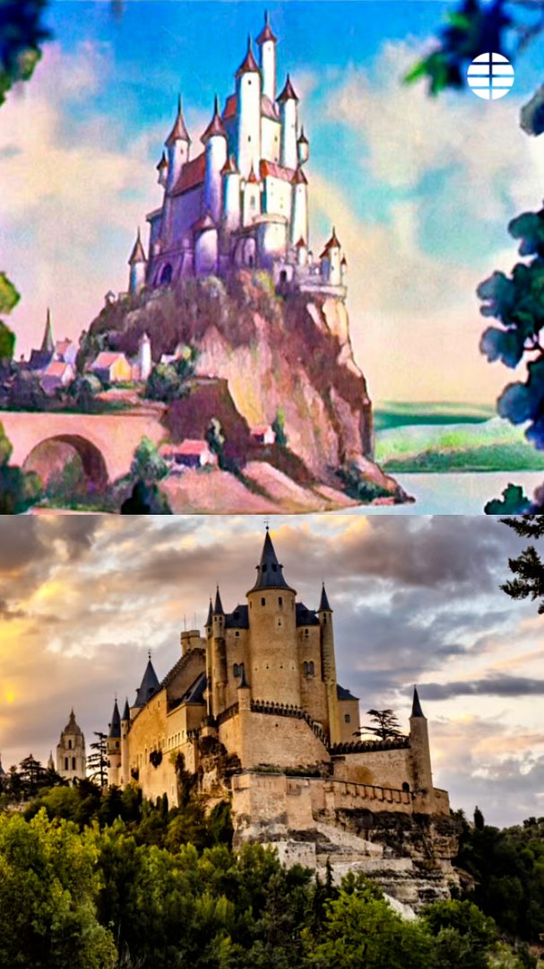 Aunque muchos visitantes del Alc�zar de Segovia ya lo sospechaban, Disney lo confirm� en 2023. La compa��a celebraba entonces su centenario y public� un listado de 30 lugares reales que sirvieron de inspiraci�n para sus pel�culas m�s famosas, entre ellos se encuentra el castillo que dio vida a la pel�cula animada de 1937, Blancanieves y los siete enanitos, el primer largometraje estrenado por Disney en cines. Y s�, es el Alc�zar de Segovia. 
Este emblem�tico monumento tambi�n ha influido en la nueva versi�n live action de la princesa, que lleg� a la gran pantalla el pasado 21 de marzo.