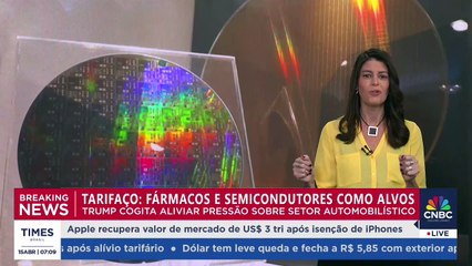 Tarifaço: fármacos e semicondutores viram alvos; Mariana Almeida e Juliana Inhasz analisam