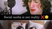 social media is not reality💔