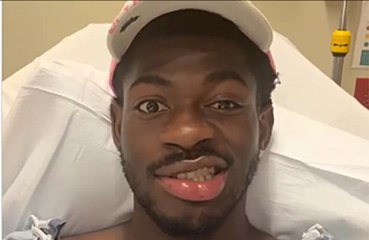 Lil Nas X has been hospitalised after "losing control" of the right side of his face