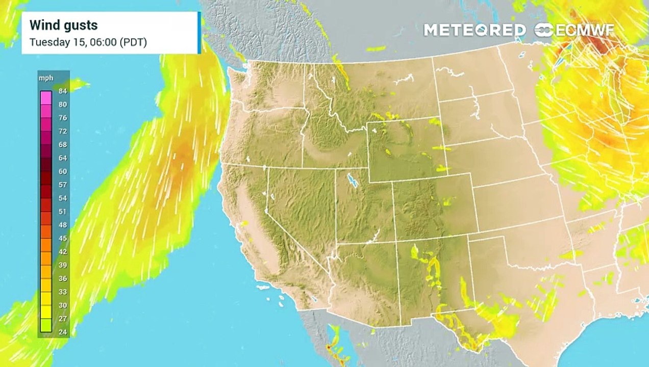 Strong winds and dry conditions will mean a high risk of wildfires in the southwest the next several days.