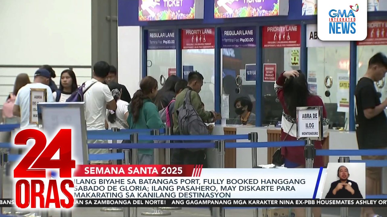 Ilang biyahe sa Batangas Port, fully booked hanggang Sabado de Gloria; Ilang pasahero, may diskarte para makarating sa kanilang destinasyon | 24 Oras