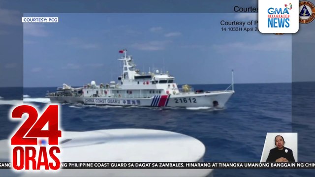 Barko ng CCG, hinarangan ang BRP Cabra; intensyon umanong banggain ang PCG vessel | 24 Oras