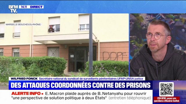 Attaques coordonnées contre des prisons: On rentre dans quelque chose d'organisé, structuré et qui veut réellement terroriser les personnels , estime Wilfried Fonck (UFAP-UNSA justice)