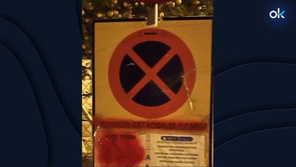 Nuevo ataque de los independentistas contra el español en Mallorca: vandalizan letreros y señales