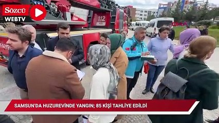 Samsun’da huzurevinde yangın; 85 kişi tahliye edildi