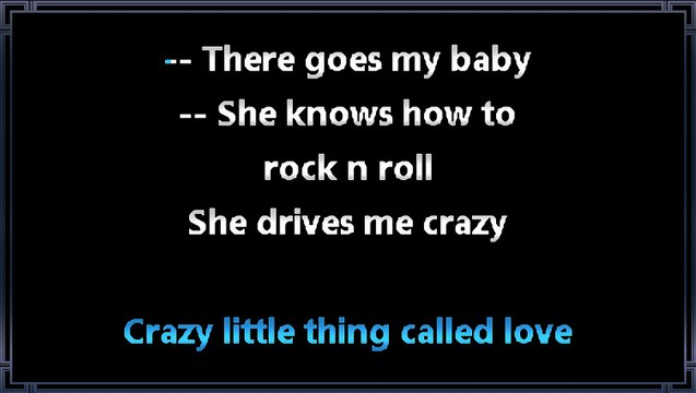 Queen - Crazy Little Thing Called Love [Karaoke Instrumental]