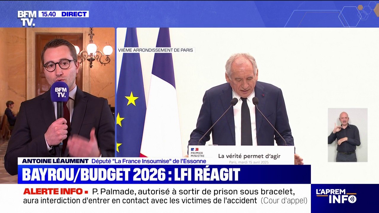 Budget 2026: pour Antoine Léaument (LFI), "François Bayrou ment sur la question des comptes publics"