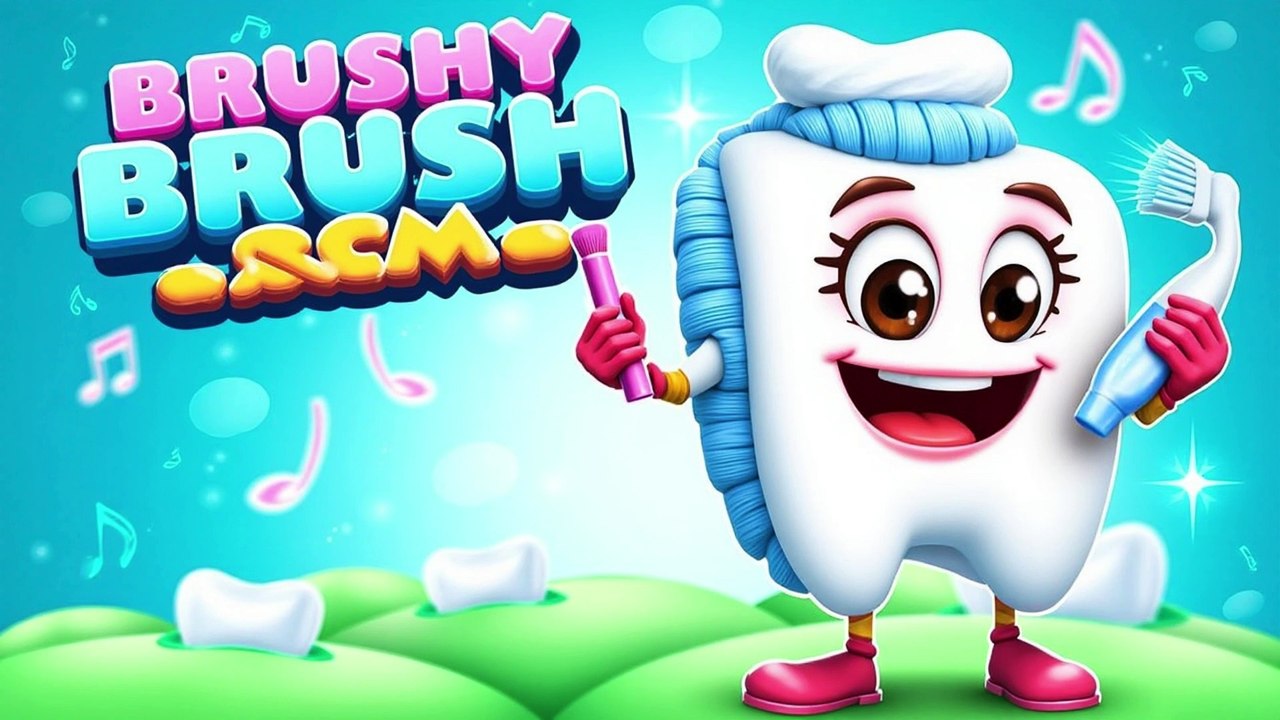 Brushy Brush Song | Fun Toothbrushing Rhyme for Kids