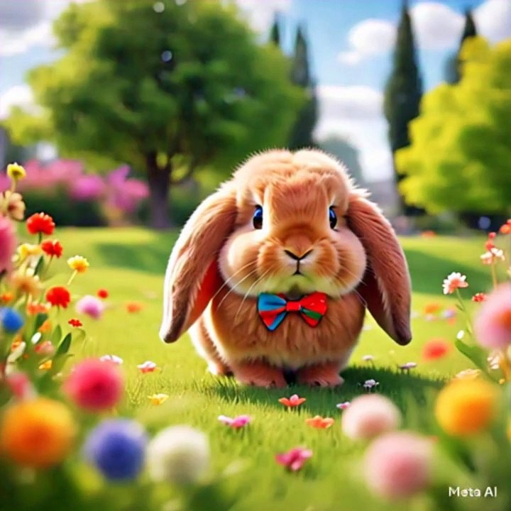 Red big rabit