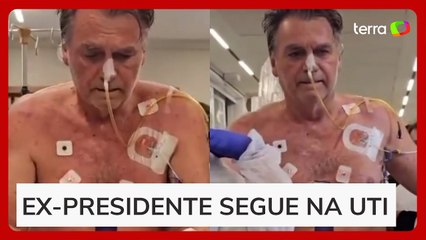 Bolsonaro publica vídeo caminhando por hospital em recuperação de cirurgia: ‘Sem desistir’