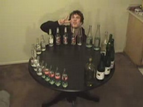 Thème de Tetris joué à la bouteille