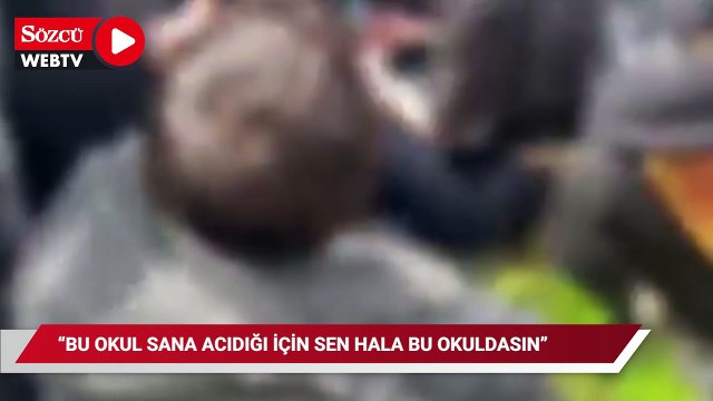 Beşiktaş Anadolu Lisesi müdür yardımcısından eylem yapan öğrenciye skandal sözler