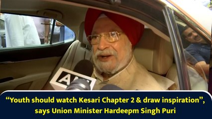 “Youth should watch Kesari Chapter 2 & draw inspiration”, says Union Minister Hardeepm Singh Puri
