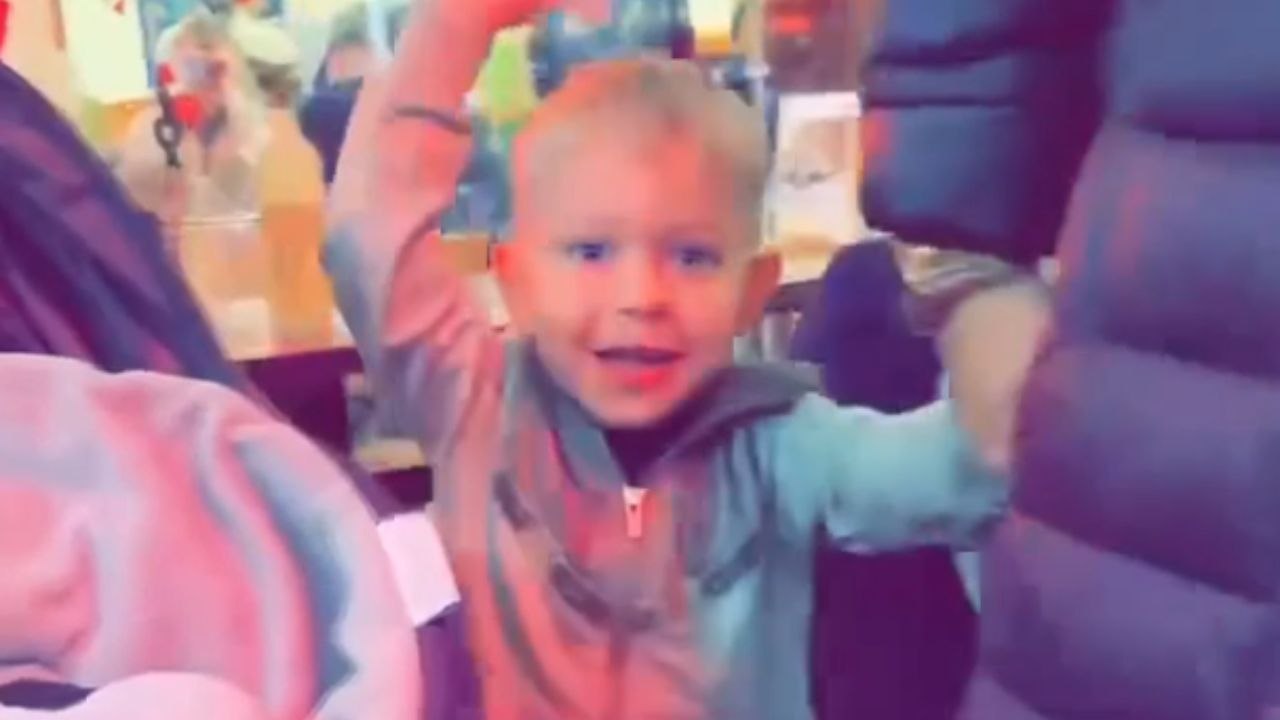 Little lad proud of his drawing gets his mood ruined after bumping into a post