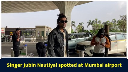 Singer Jubin Nautiyal spotted at Mumbai airport