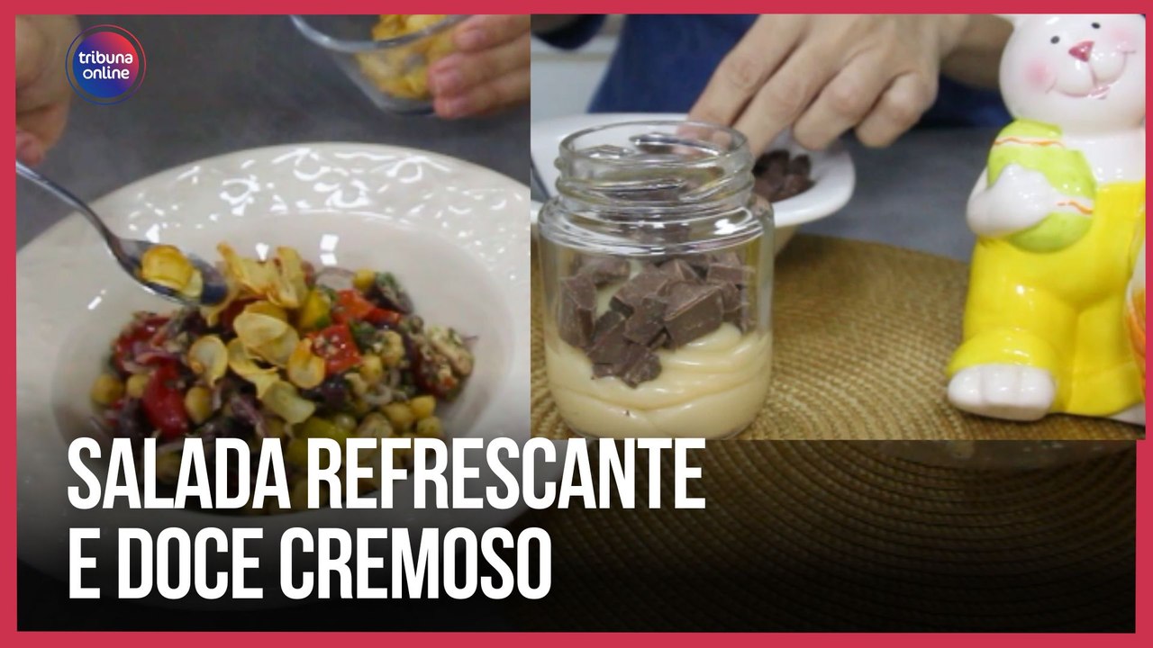 Salada refrescante e doce cremoso | Como Fazer