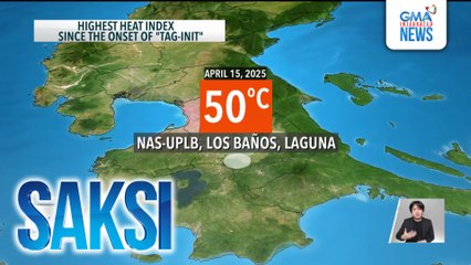 Pinakamataas na heat index ngayong araw, pumalo sa 50°C | Saksi