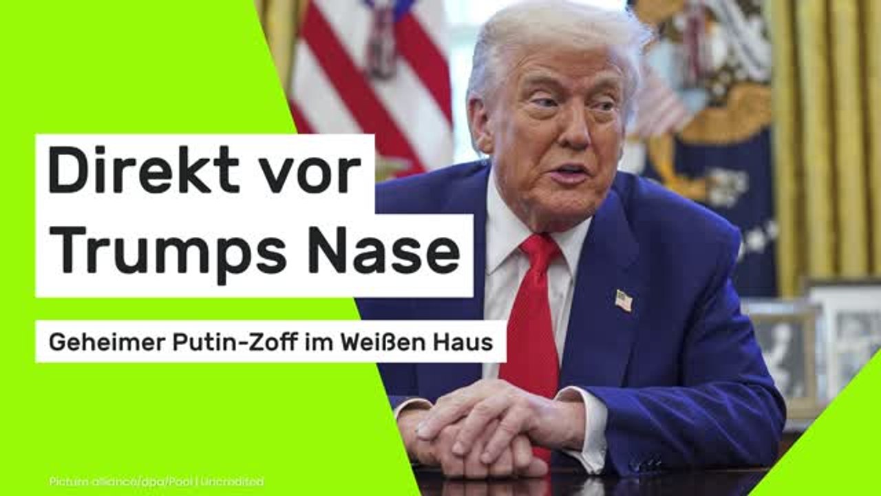 Direkt vor Trumps Nase: Geheimer Putin-Zoff im Weißen Haus