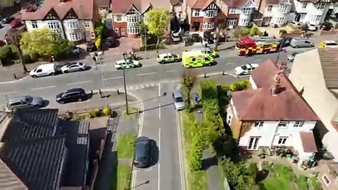 Emergency services on Eastfield Road
