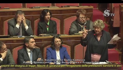Camusso - Intervento in Senato (15.04.25)