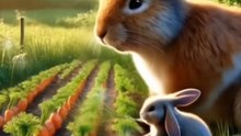 The Rabbit and Her Baby 🐰😭 | A Farming Tale with a Monkey Twist 🐵🌾
