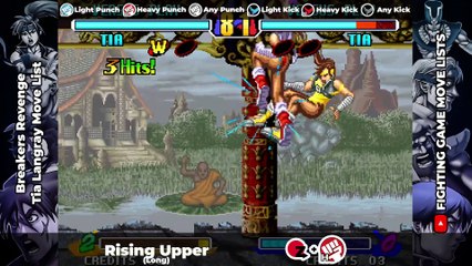 TIA LANGRAY MOVE LIST - Breakers Revenge