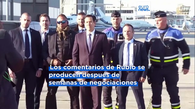 Rubio tras las conversaciones sobre Ucrania en París: EE.UU. podría detener el proceso de paz