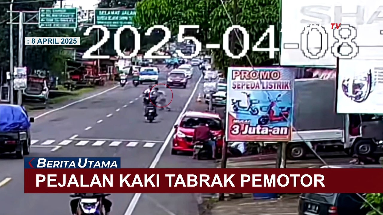 Pejalan Kaki Tabrak Pemotor, Pengendara Meninggal Setelah Jatuh dari Motor