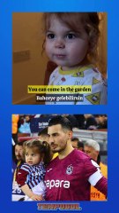 “My arkadash” Sophia, Çaykur Rizespor mücadelesi öncesi seramonide Uğurcan Çakır’a eşlik etti.