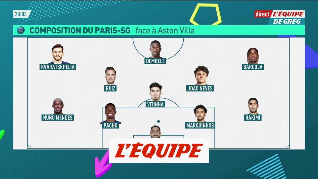 Bradley Barcola préféré à Désiré Doué en attaque - Foot - Ligue des champions