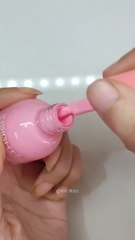 Nail design Outline nails nails pinknails nailinspo nailtuto (1)
