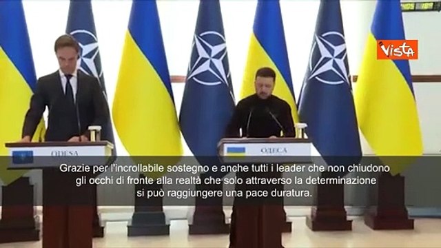 Zelensky riceve segretario Nato Rutte: Grato per incrollabile sostegno
