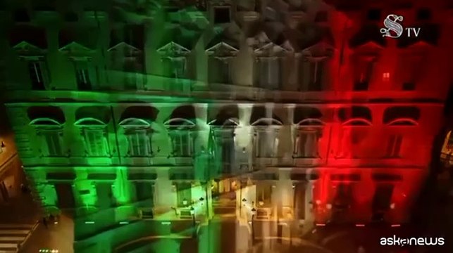 Palazzo Madama illuminato col Tricolore per il Made in Italy