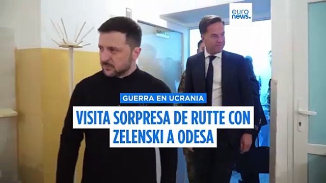 Rutte visita Odesa antes de una reunión en Turquía sobre el conflicto ruso-ucraniano