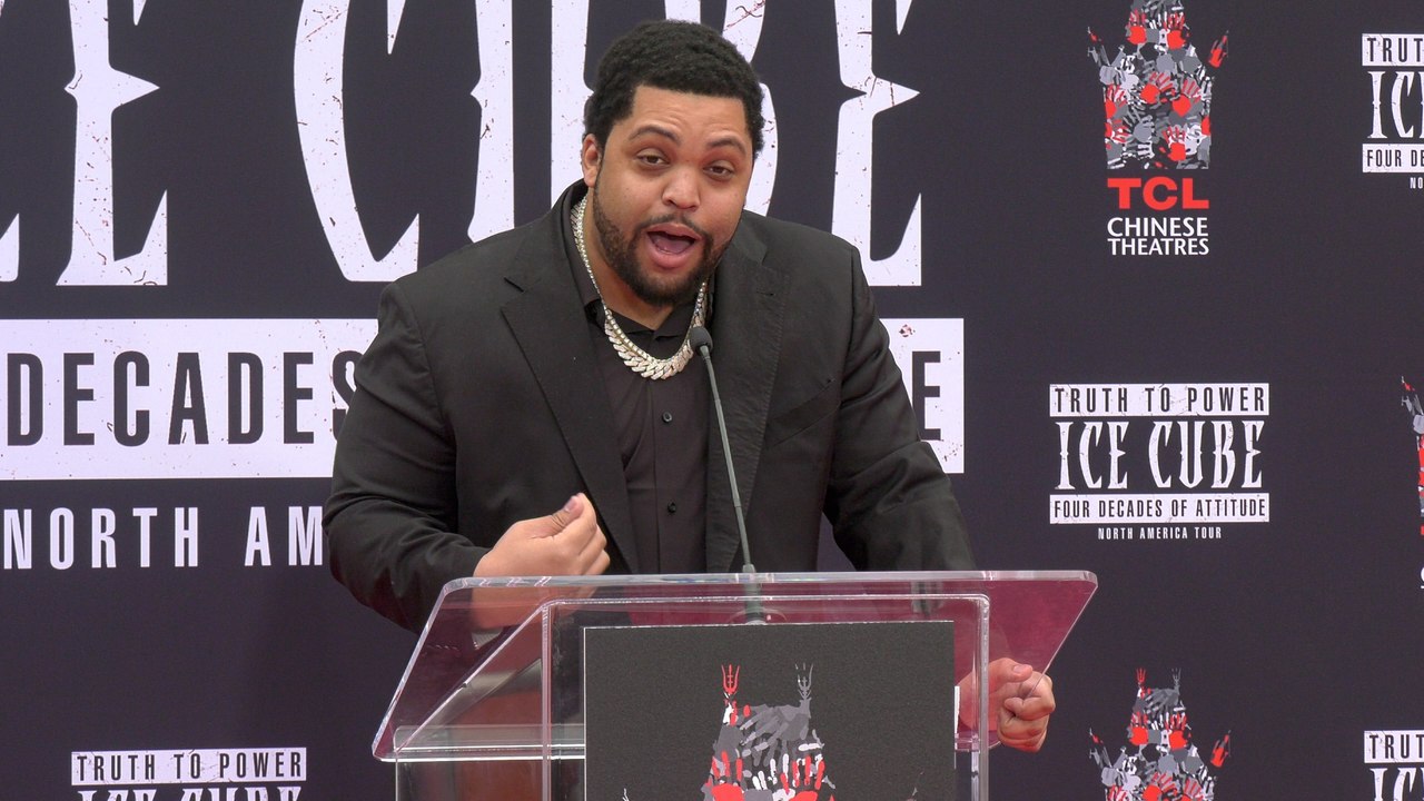O'Shea Jackson Jr. speech at Ice Cube's handprint-footprint ceremony