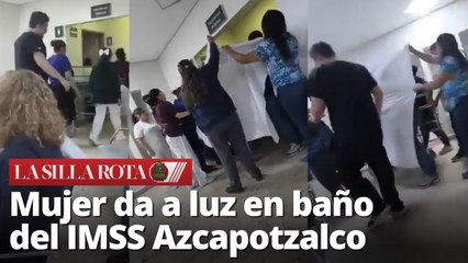 Parto en baño de clínica 48 del IMSS