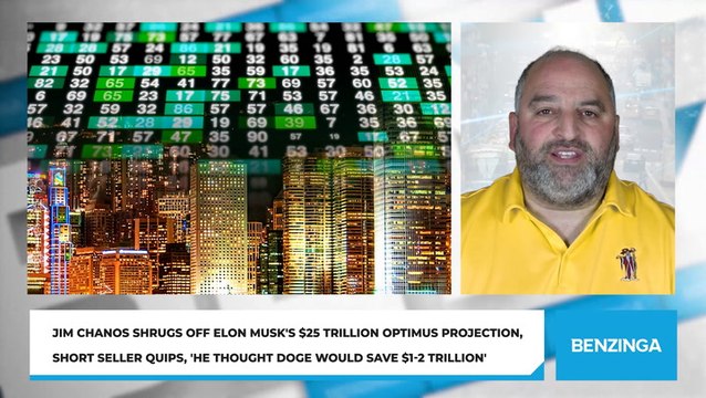 Jim Chanos Shrugs Off Elon Musk's $25 Trillion Optimus Projection, Short Seller Quips, 'He Thought DOGE Would Save $1-2 Trillion'