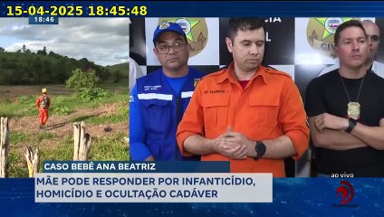 Delegados concedem nova entrevista coletiva sobre o caso Ana Beatriz, em Novo Lino