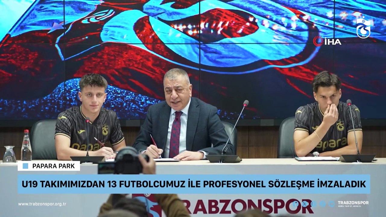 Trabzonspor, 13 genç yetenekle sözleşme imzaladı