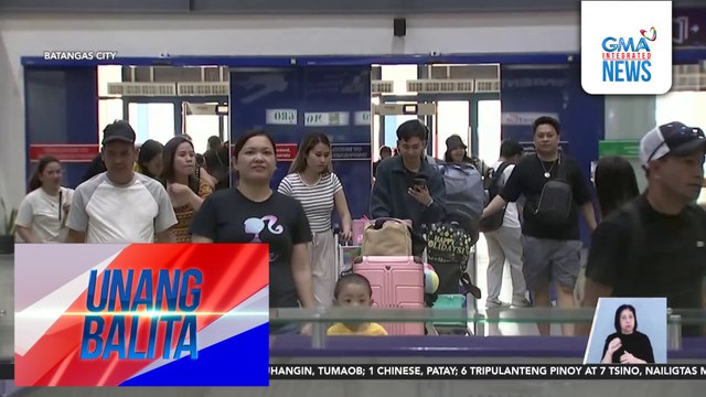 Batangas Port, may contingency plan sakaling dumami ang mga pasahero at maipit sa bukana ng terminal | Unang Balita