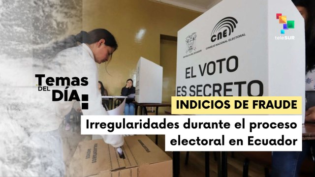 Denuncias por fraude electoral en Ecuador